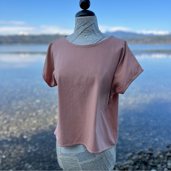 Two Fold Clothing Krissy Tee in Dusty Rose - Picture 2 of 11